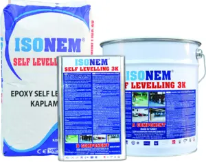 ISONEM SCRATCH AND CHEMICAL RESISTANT EPOXY BASED SELF LEVELLING FLOOR COATING, MADE IN TURKEY
