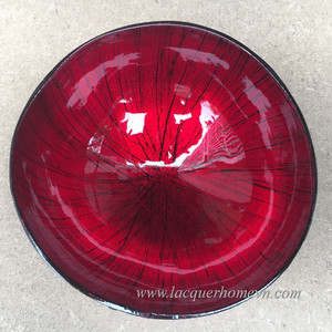 Flowers Lacquered Coconut Shell Bowls, Natural Coconut Bowl from Vietnam - Product Image 2