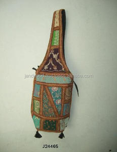 Bolsas de transporte de tela de material reciclado, bolsas de transporte de estilo indio, artesanía india - Product Image 3