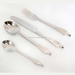 Ensemble de couverts en acier inoxydable à poignée solide - Product Image 1