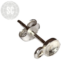 Pernos Planos Plateados al por Mayor para Cierres y Ganchos, Componentes para Joyería, Marca Sejal Creation - Product Image 1