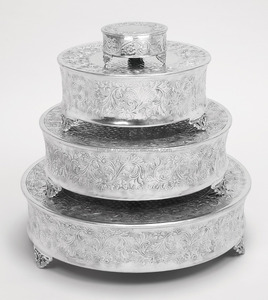 Support à gâteaux magnétique en bois, support à pâtisserie en métal pour mariage - Product Image 2