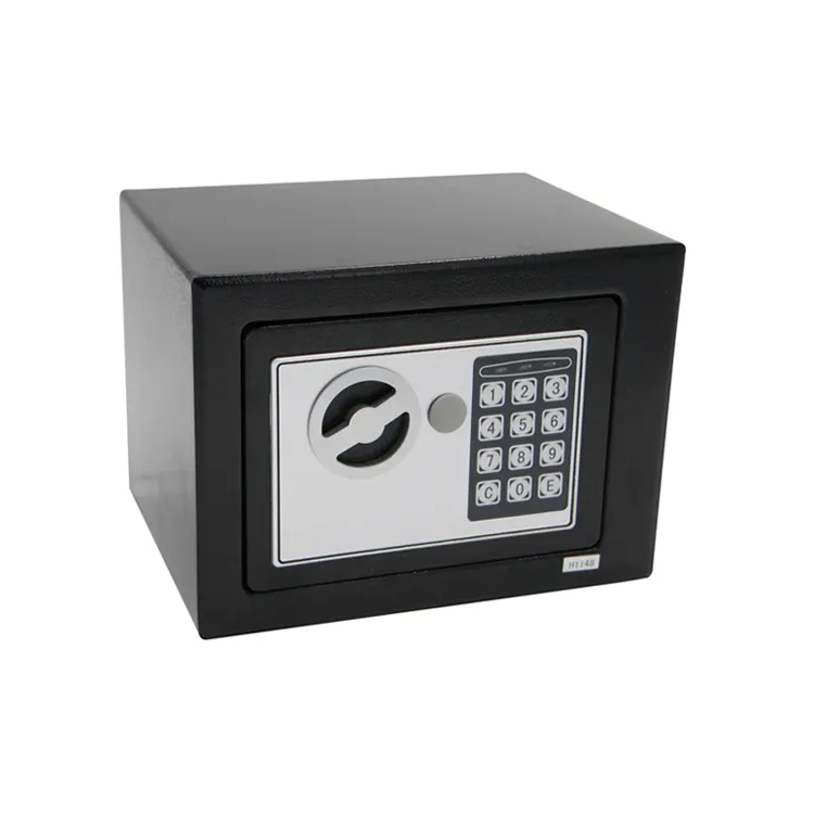 black quick access small Security money Safes box Electronic Safe Box with digital keypad lock