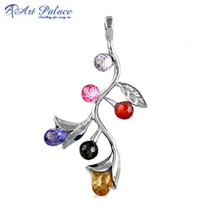 Pendentif personnalisé homme design simple en argent sterling 925 pendentif de haute qualité élégant collier CZ bijoux pour femmes - Product Image 2