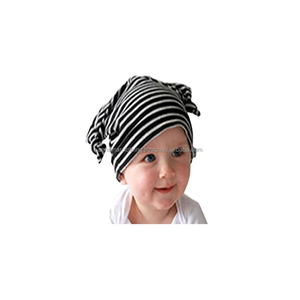 Soft Newborn Hat Type Customized Knotted Organic Cotton Baby Beanies - Product Image 1