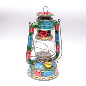Lanterne pakistanaise en acier peinte à la main avec art de camion - Product Image 5