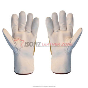 Guantes de Conducción ISONZ de Piel de Becerro de Alta Calidad, Talla XL, 10 Pulgadas, Protección para Manos sin Forro, Resistentes a Desgarros, Antideslizantes, Multiusos - Product Image 1