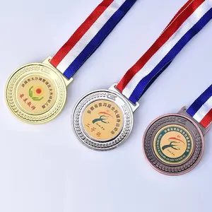 Günstige Metall medaille mit individuellem Logo-Design