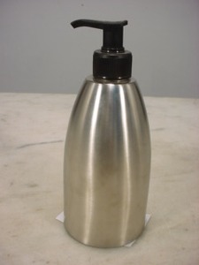 Distributeur de savon en verre transparent pour salle de bain à usage décoratif - Product Image 6