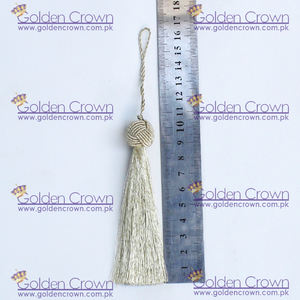 Borlas Decorativas Metálicas Doradas para Textiles del Hogar, 100% Poliéster, Tamaño Personalizado - Product Image 4