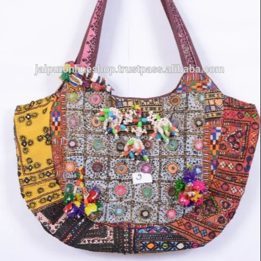 Indian Handwerk Vintage Banjara Tas Etnische Tribal Gypsy Patchwork Tas/Portemonnee