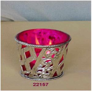 Votiva de latón y vidrio antiguo en stock Tarifa mayorista de lujo muy barata - Product Image 2