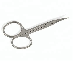 Ciseaux à ongles pour cuticules de manucure russe très pointus incurvés en acier inoxydable solide de qualité supérieure - Product Image 4