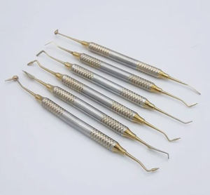 Gold/Blue Coated Dental Composite Filling Instrument Kit ISO Quality <b>Certification</b> Handpiece Restorative Kit Made of Steel - Product Image 2