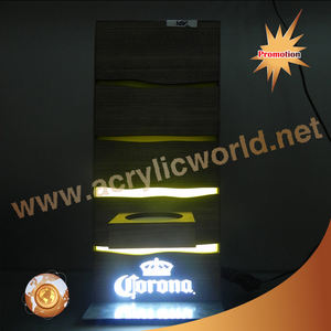 Soporte de vino individual personalizado al por mayor/soporte de vino de encimera/estante de exhibición de vino de una botella de acrílico led - Product Image 6