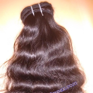 ผมดิบอินเดียผมตรงหยักศกธรรมชาติแบบลอนไม่ผ่านกระบวนการทางเคมีผมมนุษย์หนึ่งเส้น - Product Image 2