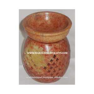 Brûleur à huile aromatique antique en pierre ollaire - Product Image 1