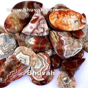 Cabujón de Piedra de Ágata Crazy Lace - Product Image 2