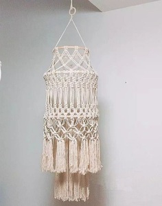 Abat-jour en macramé écologiques en coton pour la décoration intérieure - Product Image 4