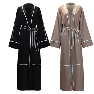 Mejor las mujeres musulmanas negro Kaftan islámica Maxi Vestido de manga larga árabe Jilbab Abaya - Product Image 1