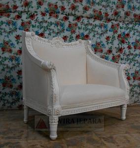 เฟอร์นิเจอร์ห้องนั่งเล่นเก้าอี้ไม้มะฮอกกานีสไตล์ฝรั่งเศสโบราณ - Product Image 3