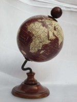 Globe de bureau de style nautique antique, marque TVAKM, Inde, objet de collection, modèle en plastique PP