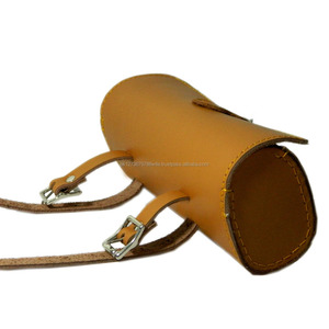 Bolsa de herramientas de sillín de bicicleta de cuero genuino de alta calidad, bolsa de asiento de bicicleta Vintage para herramientas, bolsa de almacenamiento de ciclismo hecha a mano - Product Image 4