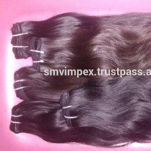 Extensions de cheveux humains Remy donneur unique Texture épaisse corps ondulé trame de cheveux bruts d'Inde. Trame de cheveux super bruts ondulés naturels - Product Image 2