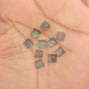 Piedra Natural de corte cuadrado de pirámide, 6x6mm, 1,70 ct, Gema suelta para joyería - Product Image 3
