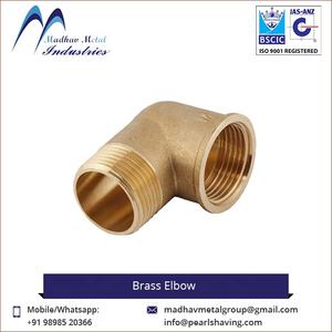 Haute qualité meilleur prix polissage basse pression coude en laiton mâle à 90 degrés de l'Inde - Product Image 4