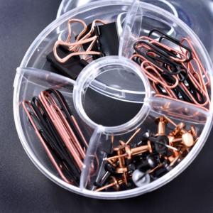 Doreen — boîte à articles de papeterie Vintage, la dernière chance acheter des barrettes très mignonnes en papier noir et Rose - Product Image 5