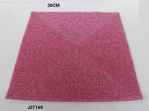 Manteles de mesa con cuentas de cristal doradas de forma cuadrada, manteles individuales decorativos para el hogar con otros colores disponibles, vajilla de cena - Product Image 4