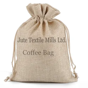 Bangaldesh Jute Product 100% Netural Colour Coffee Bag 60 cm x 100 cm