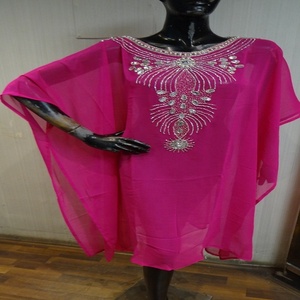Cotton Beautiful Paisley Printed Caftan <b>Poncho</b> Handmade Indian Kaftan - Product Image 1