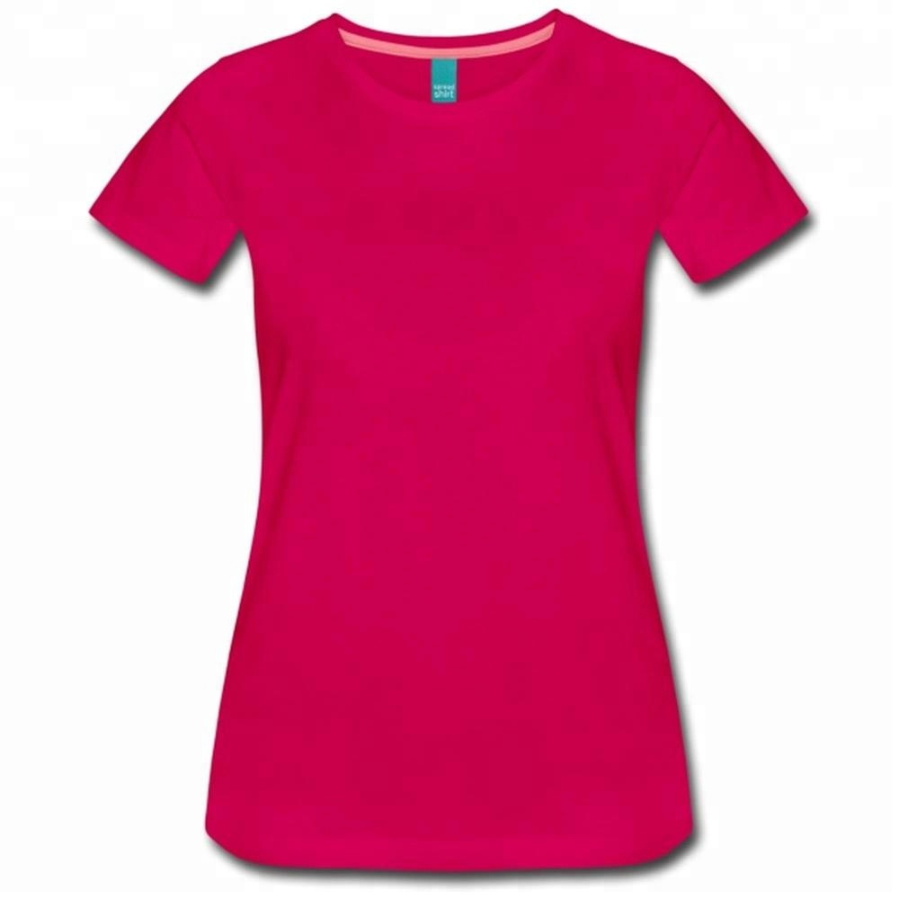 Women's Plus Size Formal Plain Short Sleeve Digital Printed Cotton Spandex Blend T-Shirts for Adults