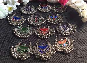 ที่มีสีสันที่ไม่ซ้ำกันอัฟกานิสถานต่างหูวินเทจ - Product Image 5