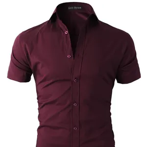 Men's Casual Shirt Indian Hand Stitching Handmade Solid Plain Colors One Pocket Front Side_15