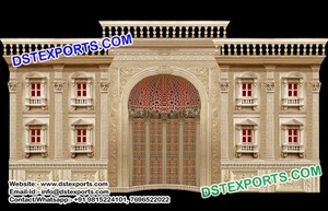 Indian Wedding Traditional Door <b>Backdrop</b> Panels <b>Backdrop</b> Fiber Panels Hindu Wedding Stage <b>Frames</b> - Product Image 6