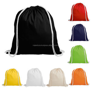 Large Capacity Sports Polyester Drawstring <b>Backpack</b> <b>Simple</b> Logo Printed Black Gym Bags String for Travel Couple Fashion - Product Image 6