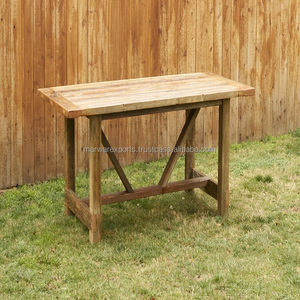 Taburetes y otomanos tradicionales de madera recuperada de nuevo estilo con incrustaciones de hueso para entrada, dormitorio, apartamento, hoteles, talleres, granjas - Product Image 1