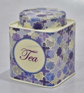 Classic Square <b>Tin</b> Handmade Eco-Friendly Rose Gold Metal Canister <b>Set</b> IHA Brand for Sugar Box <b>Tea</b> Food Loose Powder - Product Image 5