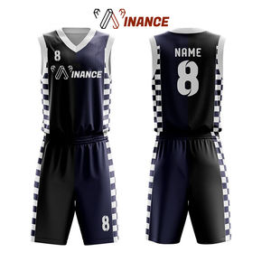 Vente en gros 100% ensemble de maillots de basket-ball réversibles en polyester entièrement personnalisable motif de vêtements de sport imprimés unisexe XS Logo personnalisé - Product Image 1