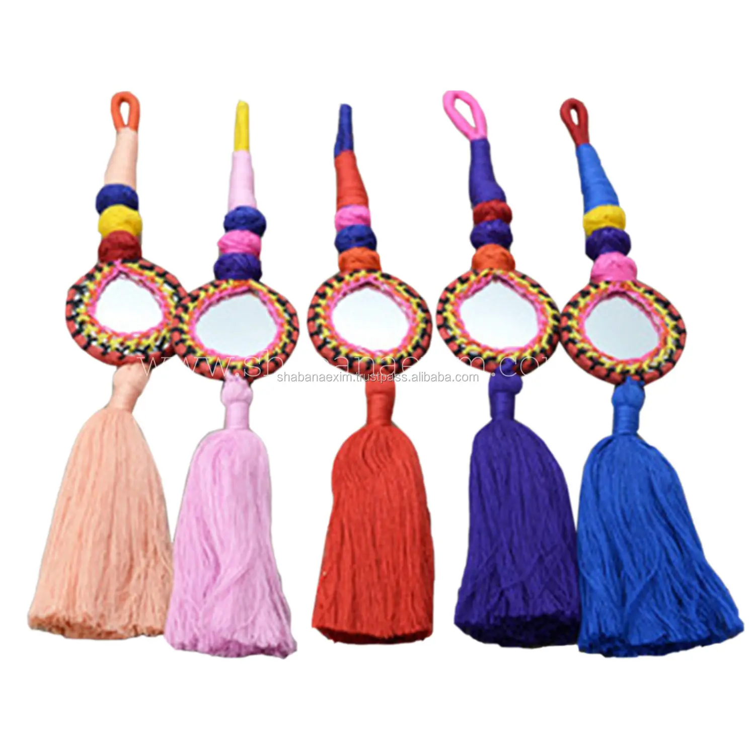 Garniture de gland de couture décorative colorée à la main gland tissu gland frange dans; 10122740 couleur personnalisée PT-107A 200 pièces
