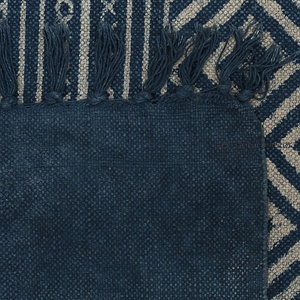 พรมทอแบบหนาพิมพ์ลายบล็อกมืออินเดีย - Product Image 4