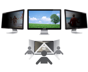 ฟิล์มกันรอยหน้าจอแล็ปท็อป/เดสก์ท็อป ป้องกันการมองลอก ขนาด 21.5 นิ้ว สีดำ/ทอง เกรด 2.5D คุณภาพสูง โปร่งใส 60% - Product Image 2