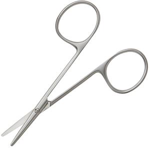 Tijeras para Estrabismo Rectas y Curvas, Instrumentos Quirúrgicos Manuales de Metal, Acero Inoxidable Alemán Mahersi - Product Image 1
