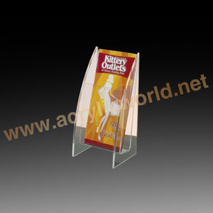 Customized A5 wall <b>mount</b> acrylic brochure holder acrylic brochure rack - Product Image 1