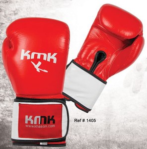 Personalizable rojo PVC Logo cuero de vaca gimnasio boxeo entrenamiento guantes MMA Fitness en forma de caja para entrenamiento al aire libre - Product Image 1