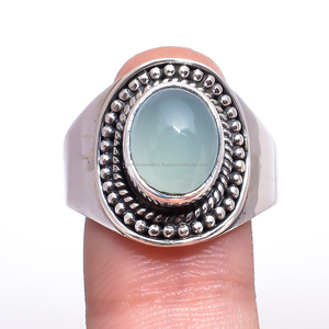 Anillo de Plata de Ley 925 con gemas de rubí estilo moderno de Cachemira - Product Image 3