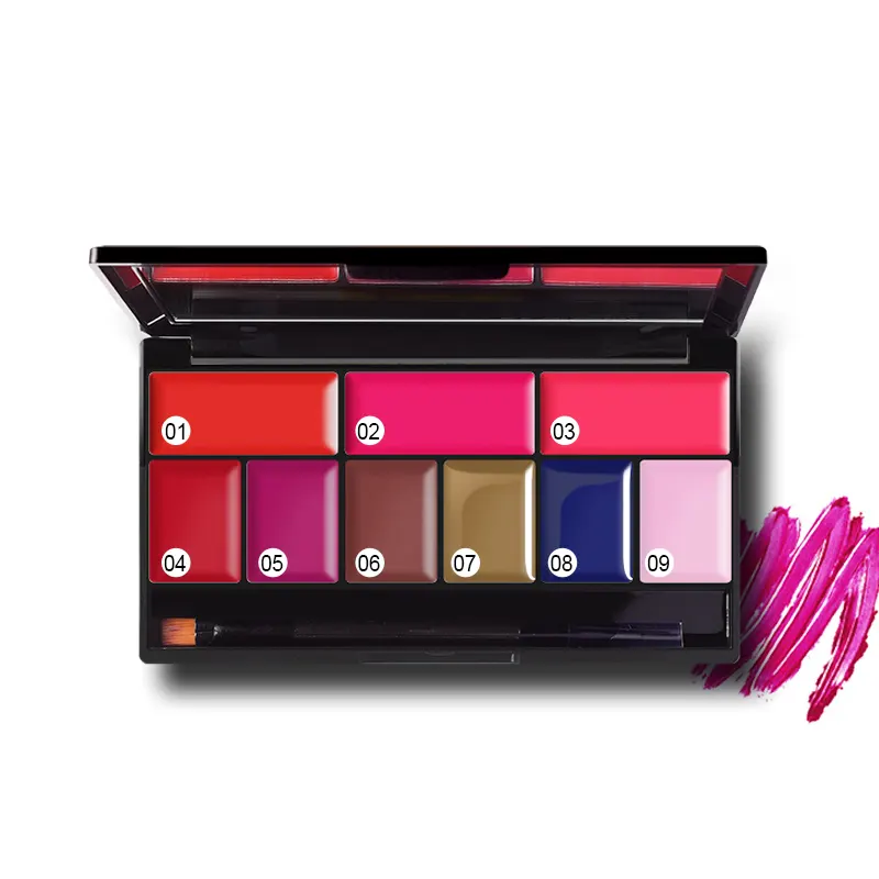 Moisturizing Multi - color Matte Lipstick Palette Lipglpss Palette Cosmetics for Private Label